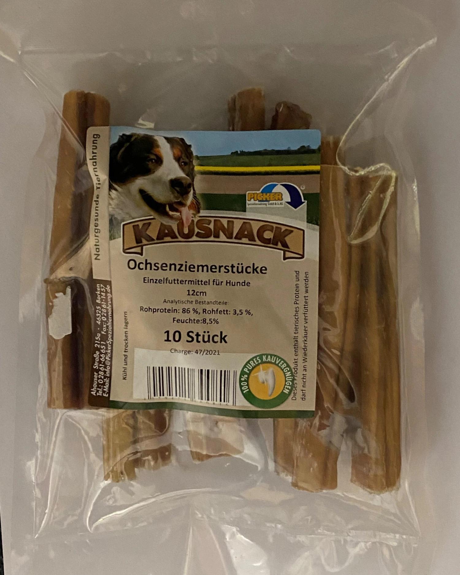 Ochsenziemerstücke Premium 12cm 10er-Pack 3 Ochsenziemerstücke Premium 12cm 10er-Pack