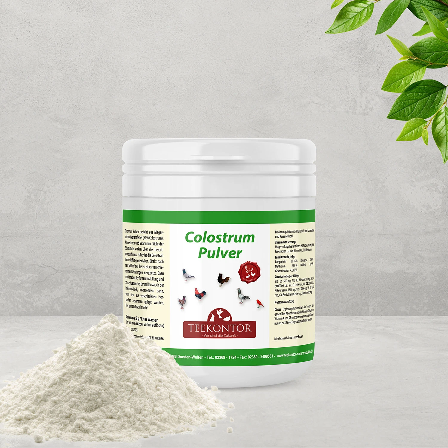 Teekontor Colostrum Pulver 125g 3 Teekontor Colostrum Pulver 125g